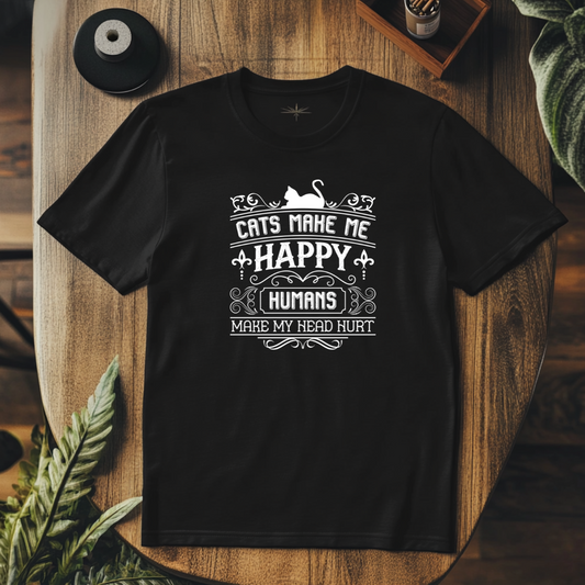 Cat Makes Me Happy Tee